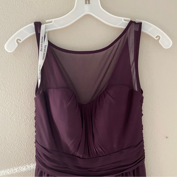 David’s Bridal bridesmaid dress in plum size 2 - Picture 3 of 3